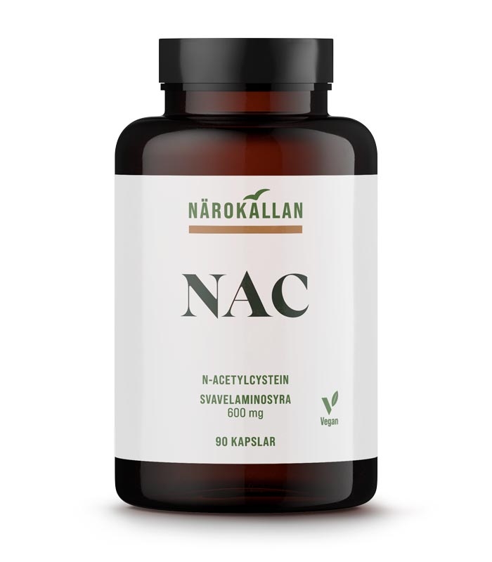 Närokällan NAC 600 mg • Støtte for avgiftning og immunforsvar