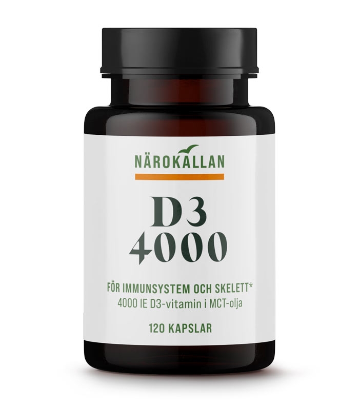 Närokällan D3 4000 IE • 12 kpsl • Solskinnsvitaminet for immunforsvar og energi